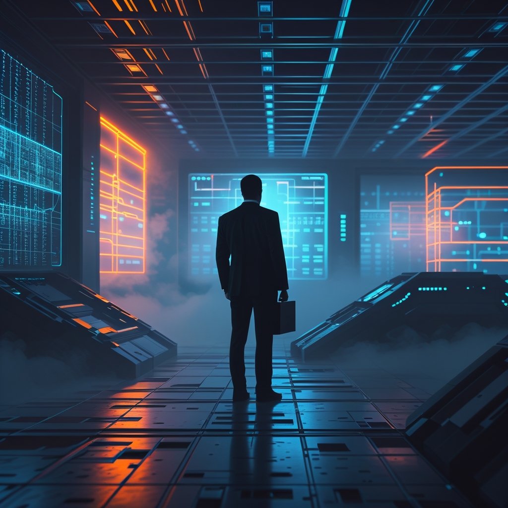 CISO AI visibility blind spot concept showing security leader unable to see hidden AI systems in enterprise network