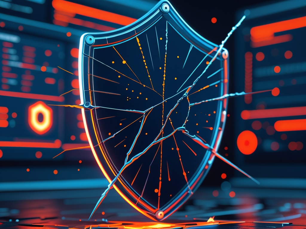 PraisonAI multi-agent vulnerability alert showing AI security breach with warning indicators